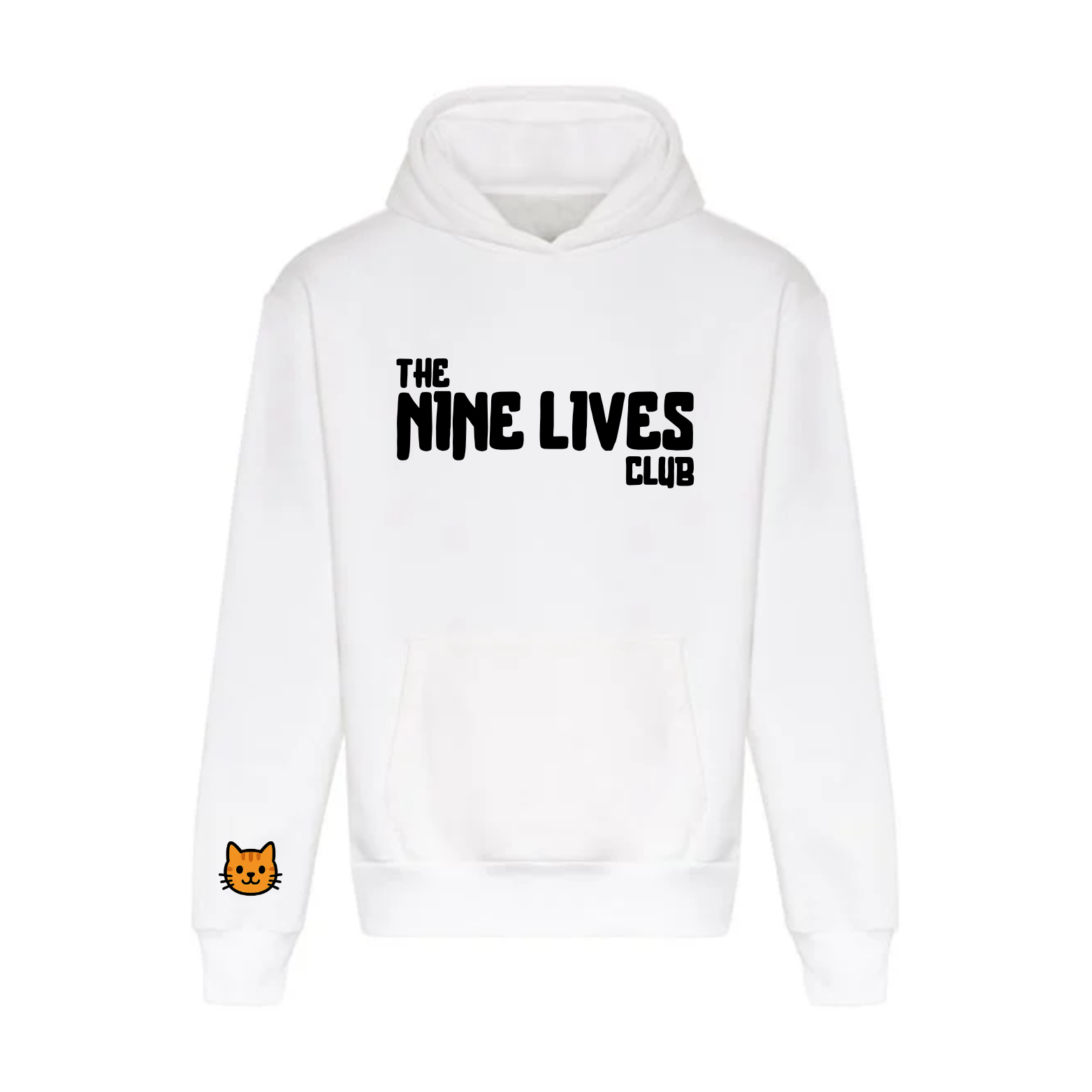 CUSTOM DUO - WHITE PRINTED HOODIE