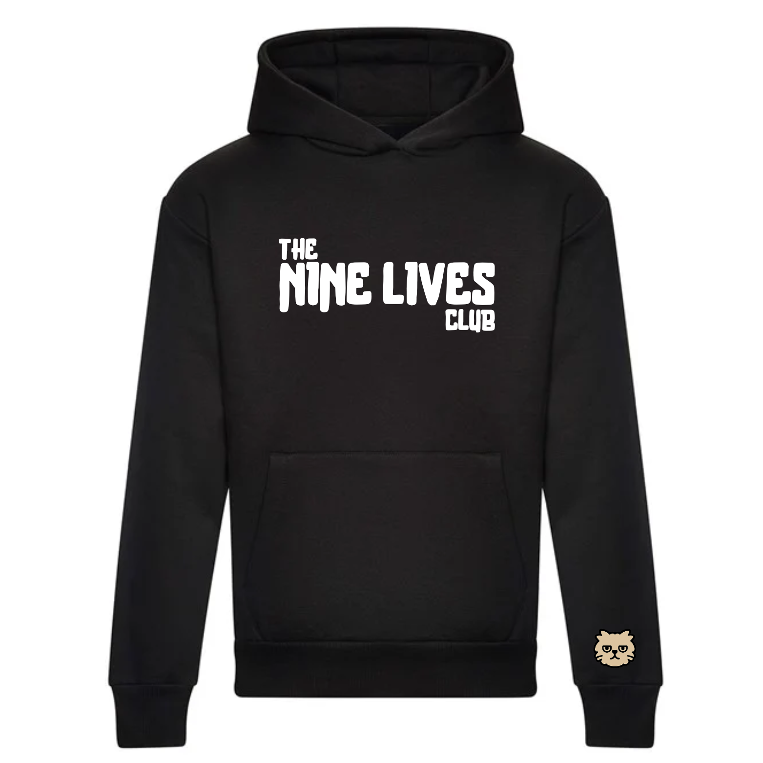 SNOWBALL - BLACK PRINTED HOODIE
