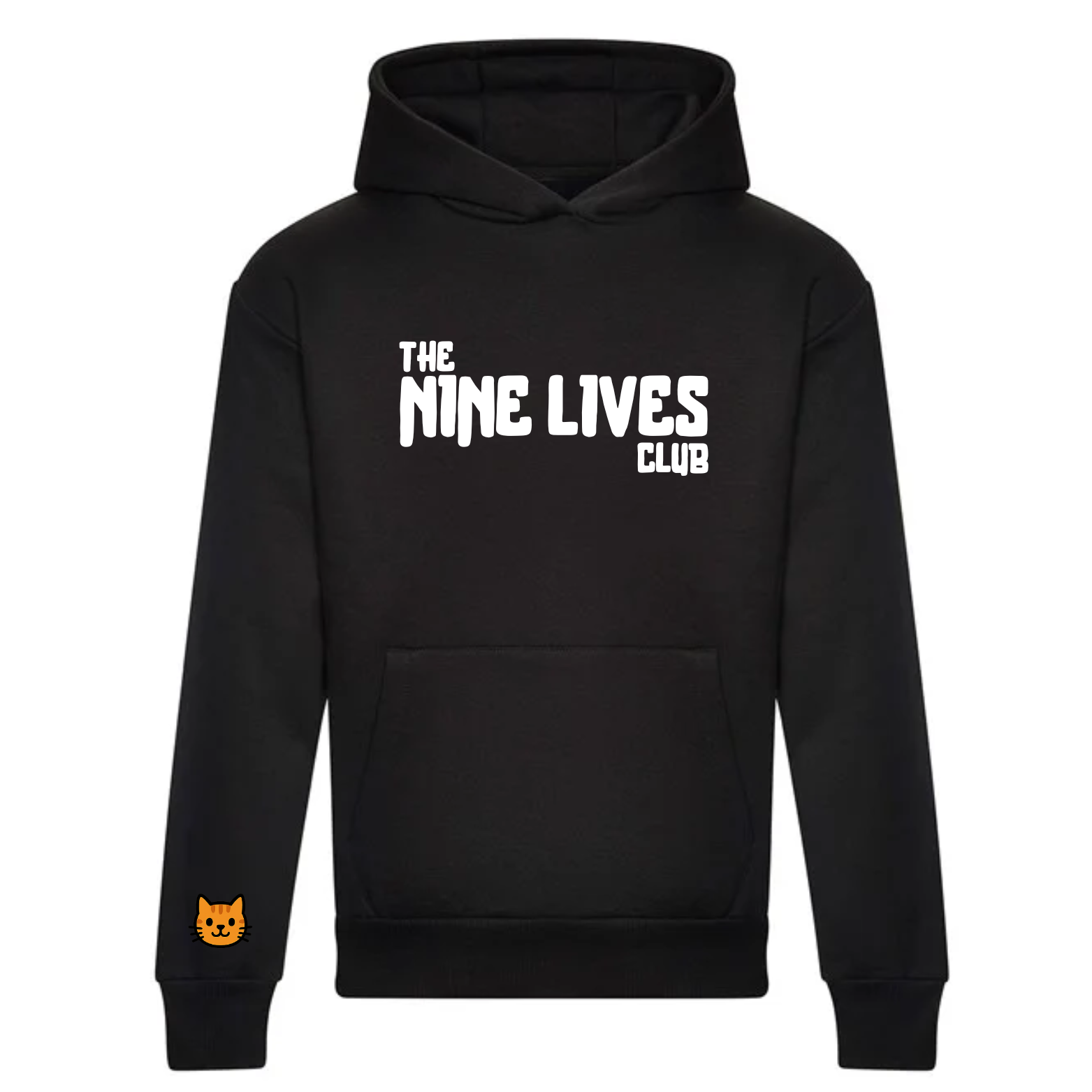CUSTOM DUO - BLACK PRINTED HOODIE