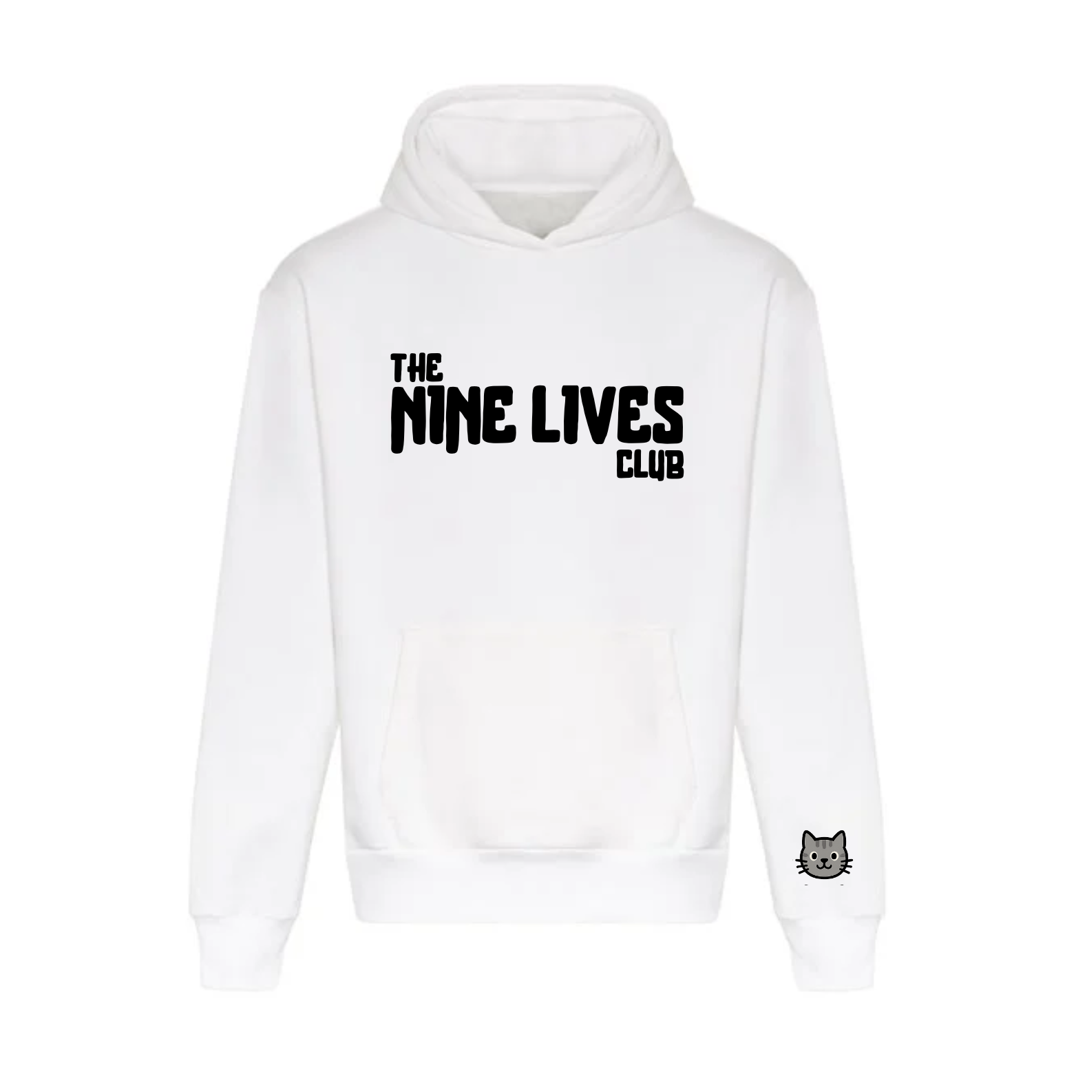 CUSTOM DUO - WHITE PRINTED HOODIE