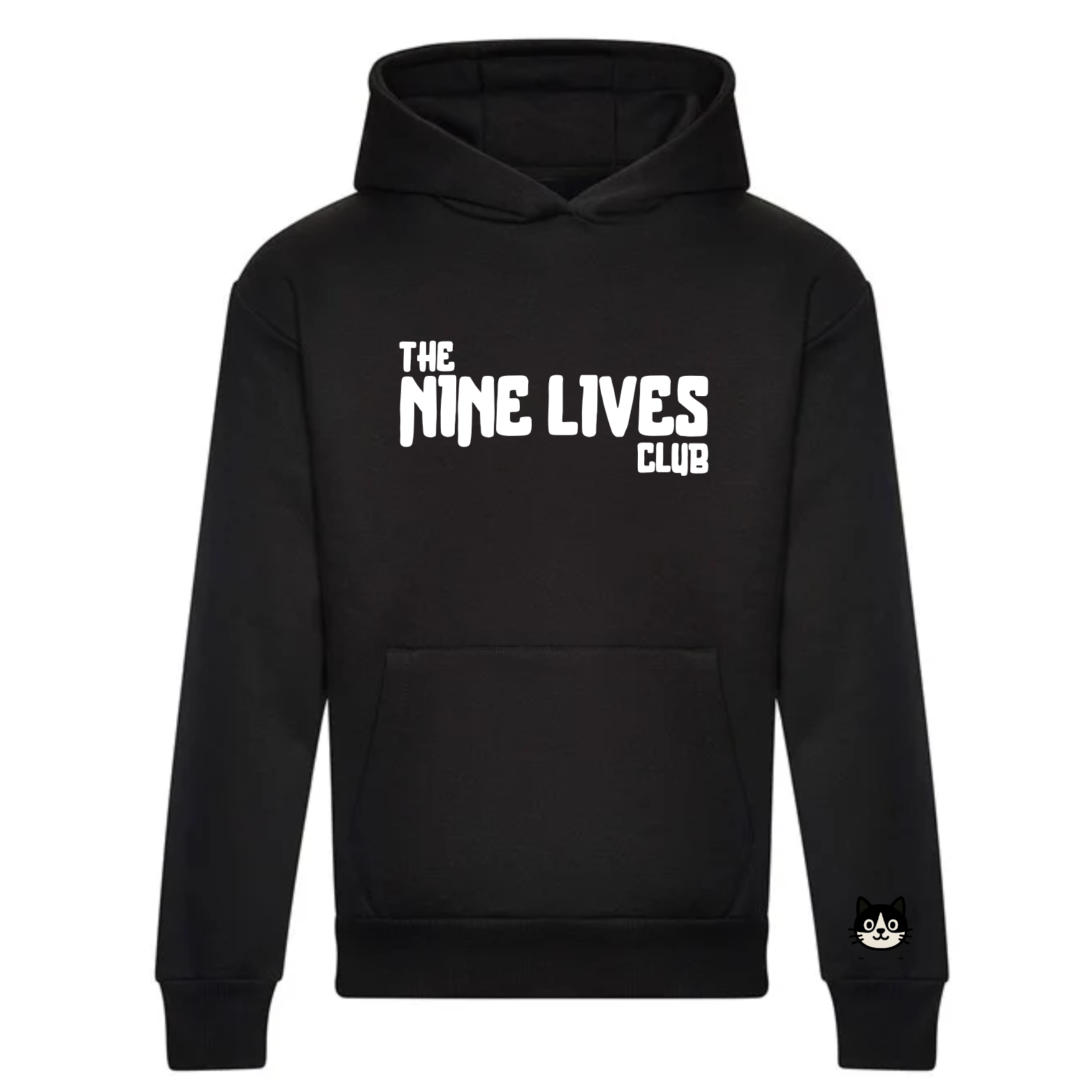 CUSTOM DUO - BLACK PRINTED HOODIE