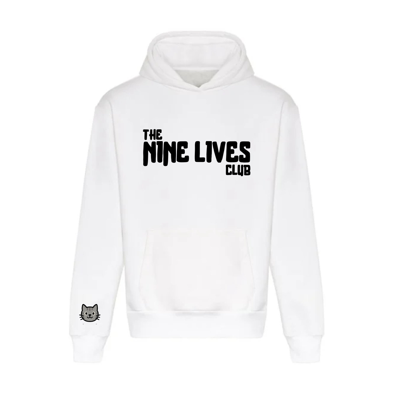 CUSTOM DUO - WHITE PRINTED HOODIE