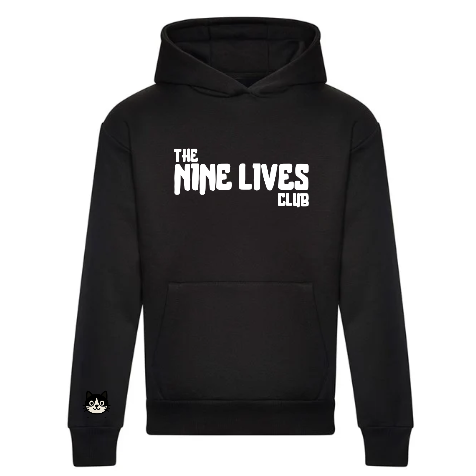 CUSTOM DUO - BLACK PRINTED HOODIE