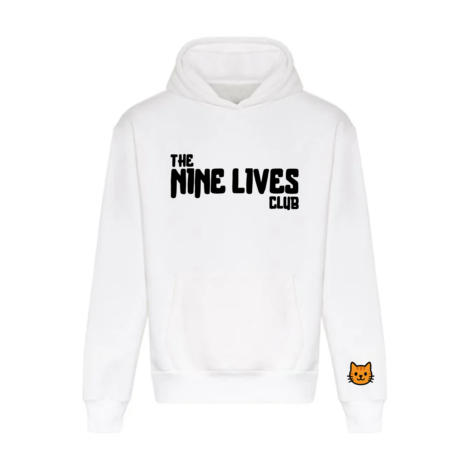 CUSTOM DUO - WHITE PRINTED HOODIE