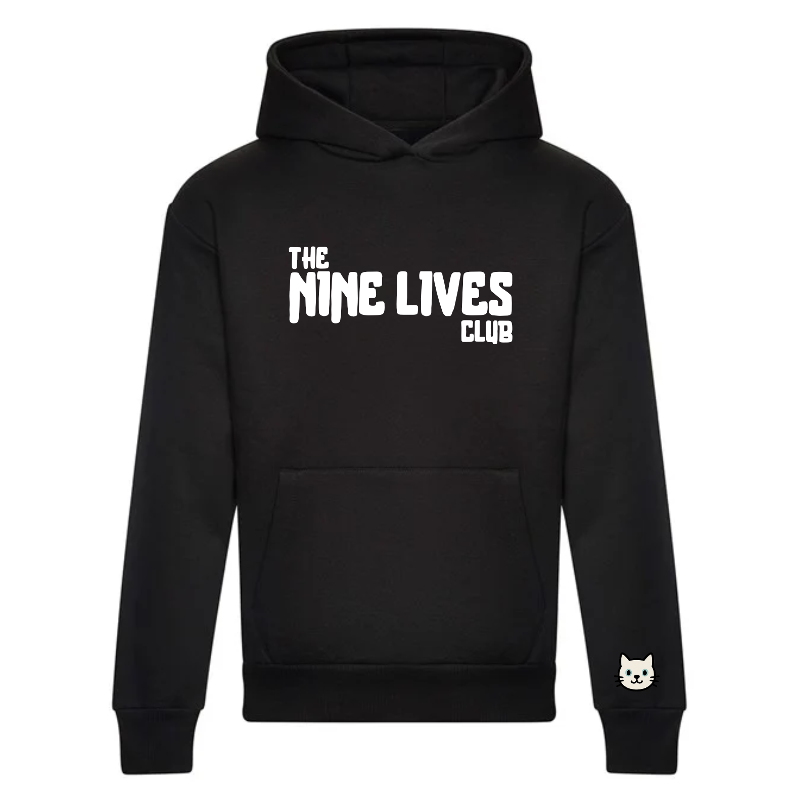 CUSTOM DUO - BLACK PRINTED HOODIE