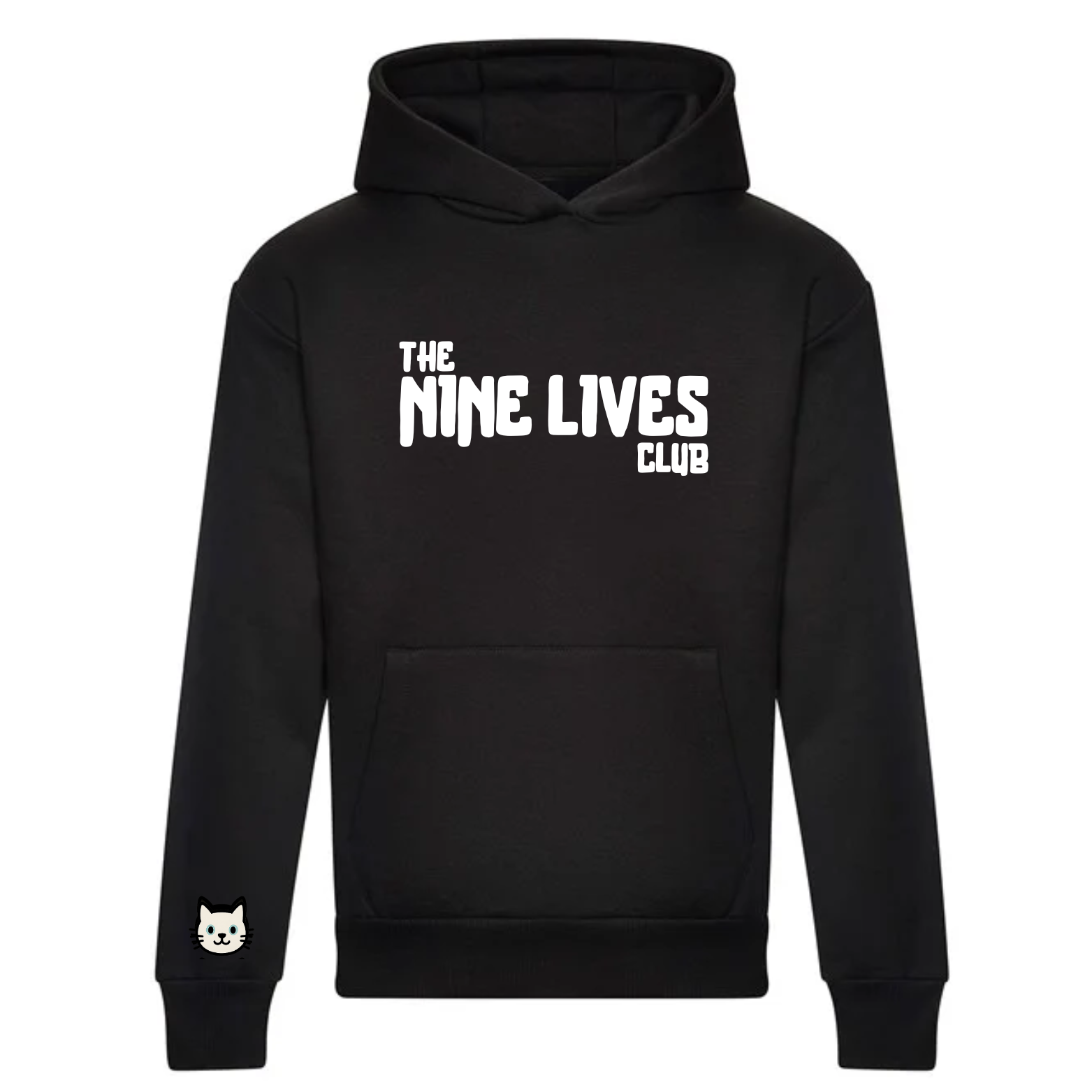 CUSTOM DUO - BLACK PRINTED HOODIE