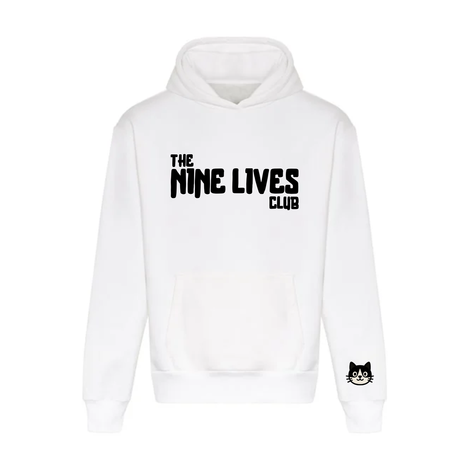 CUSTOM DUO - WHITE PRINTED HOODIE
