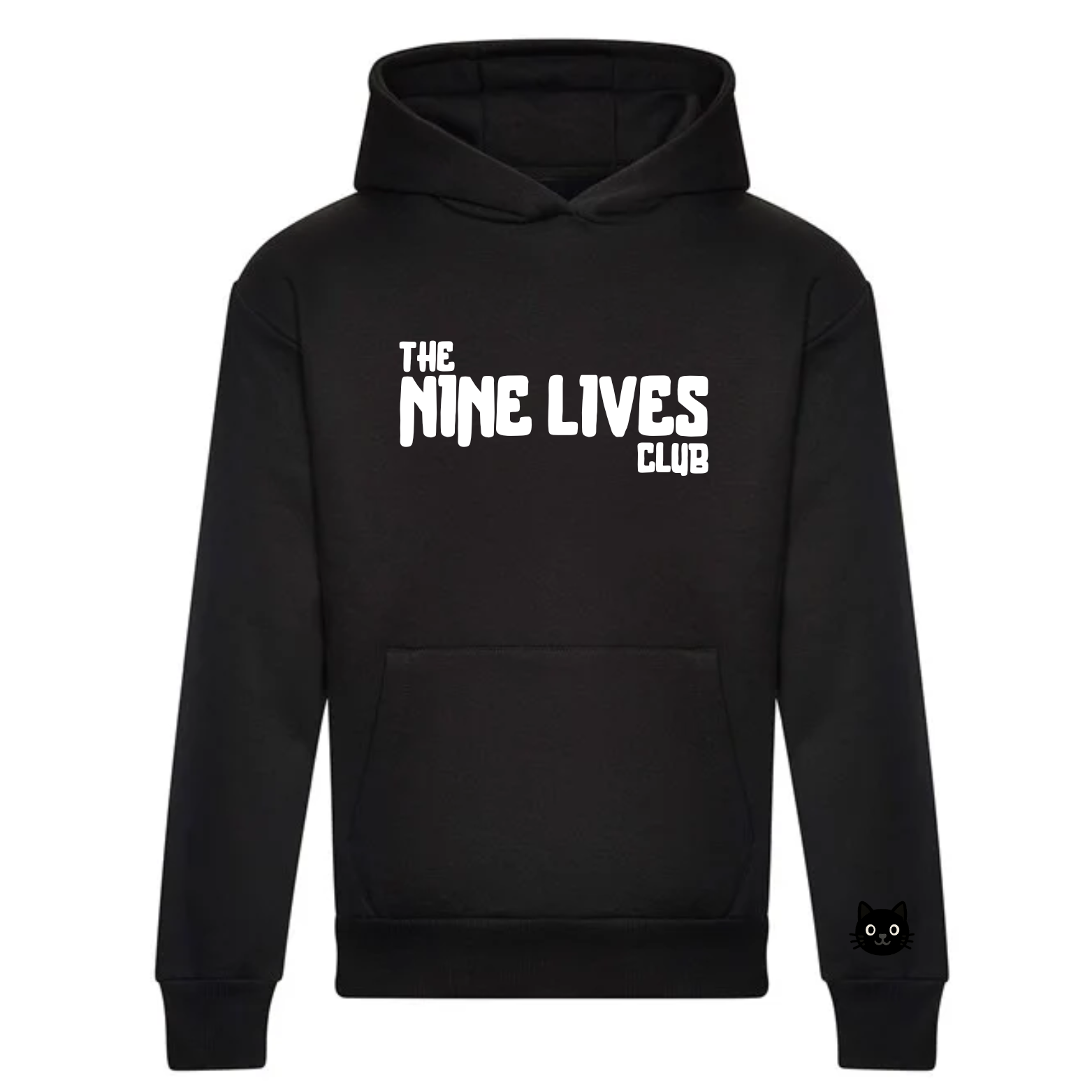 CUSTOM DUO - BLACK PRINTED HOODIE