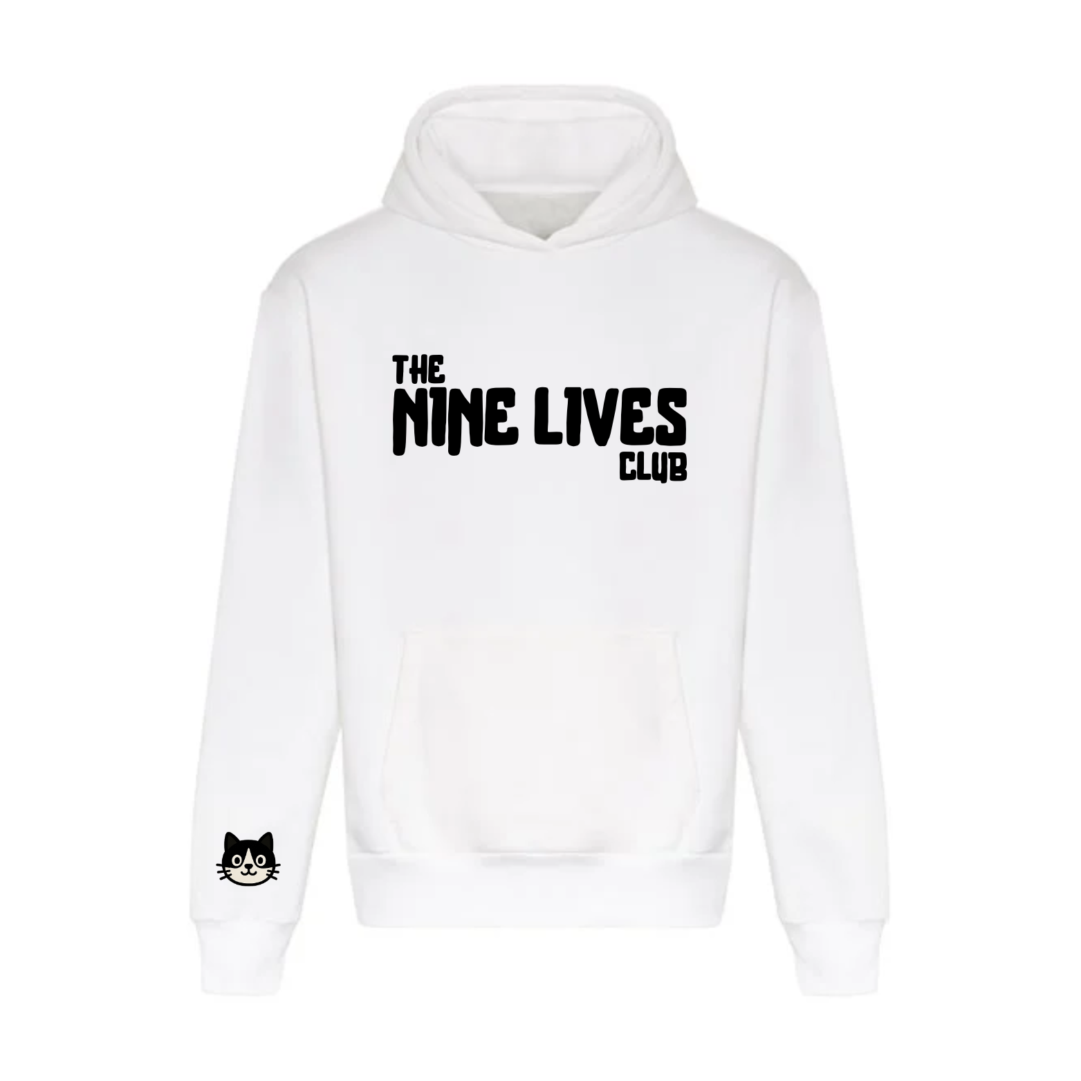 CUSTOM DUO - WHITE PRINTED HOODIE