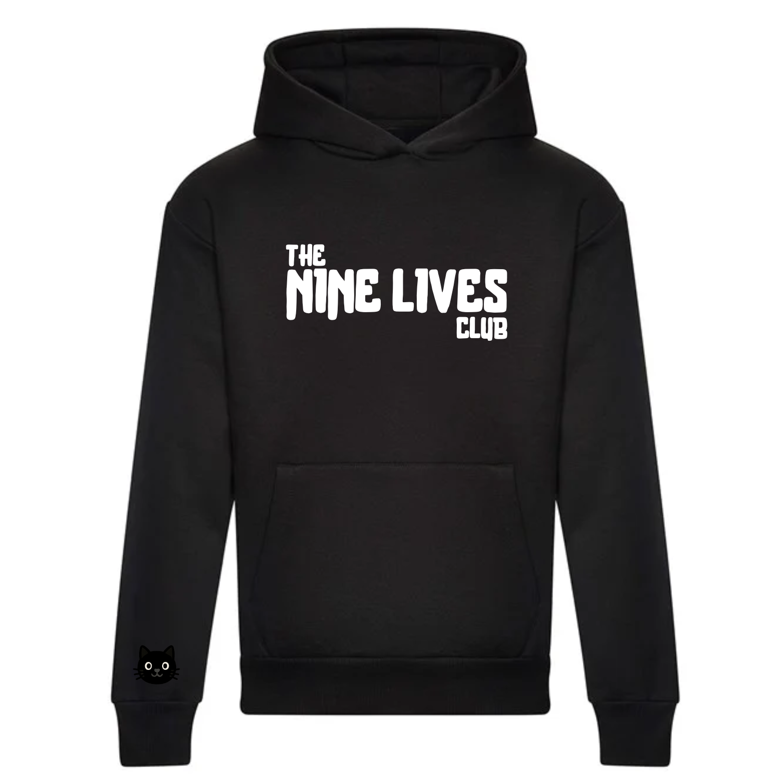 CUSTOM DUO - BLACK PRINTED HOODIE