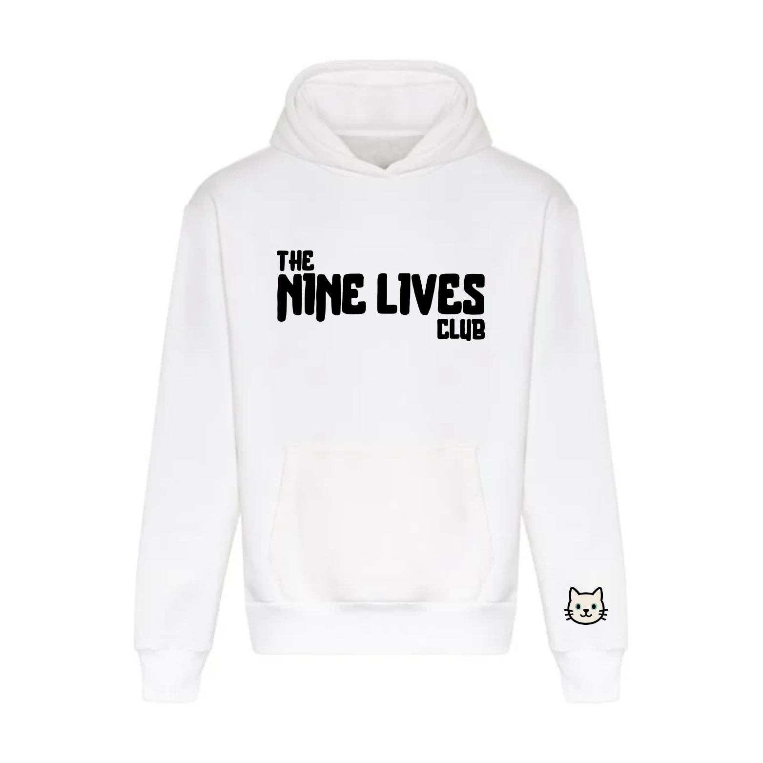 CUSTOM DUO - WHITE PRINTED HOODIE