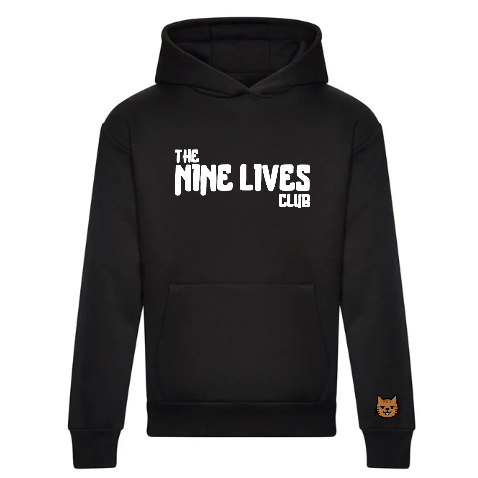 CUSTOM DUO - BLACK PRINTED HOODIE