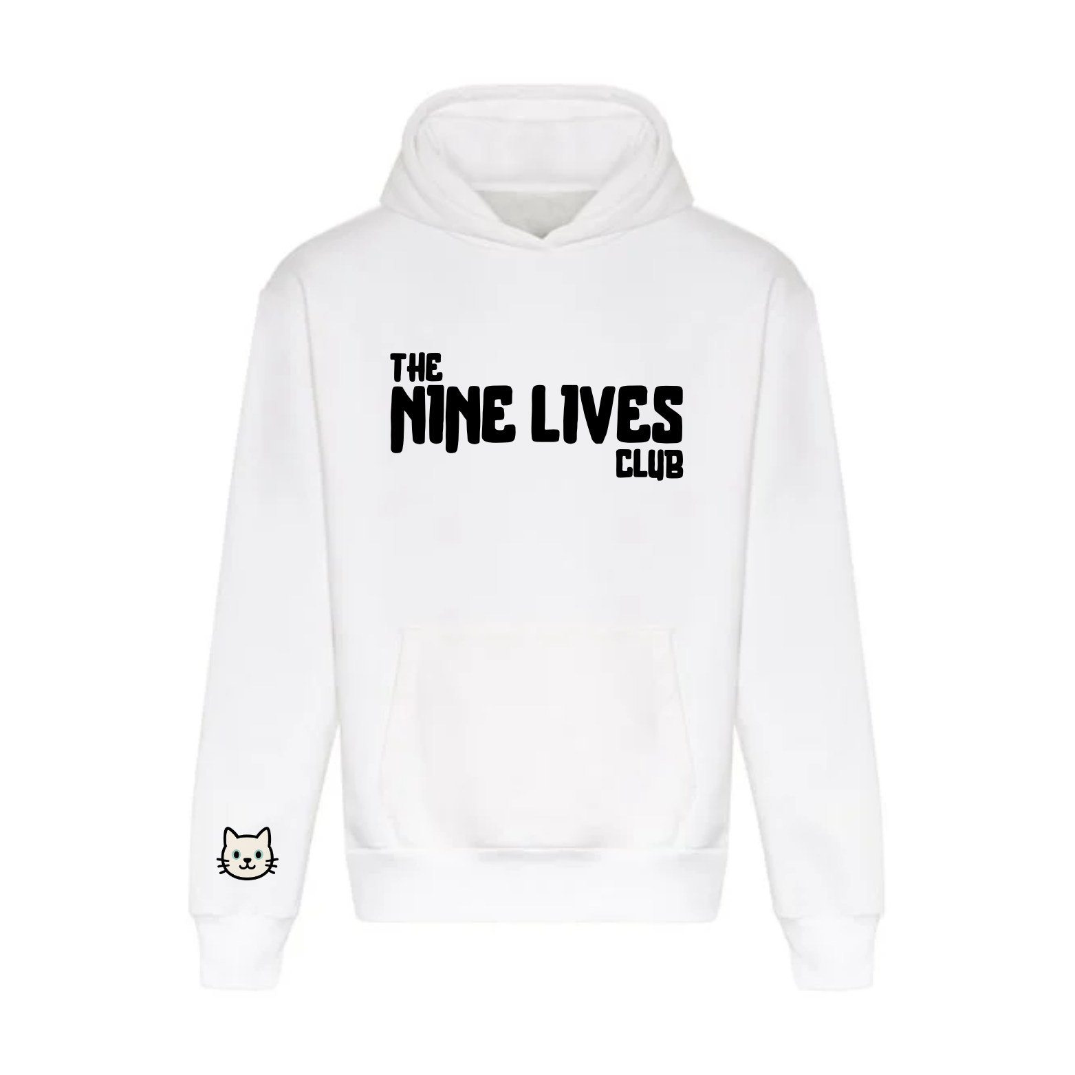 CUSTOM DUO - WHITE PRINTED HOODIE