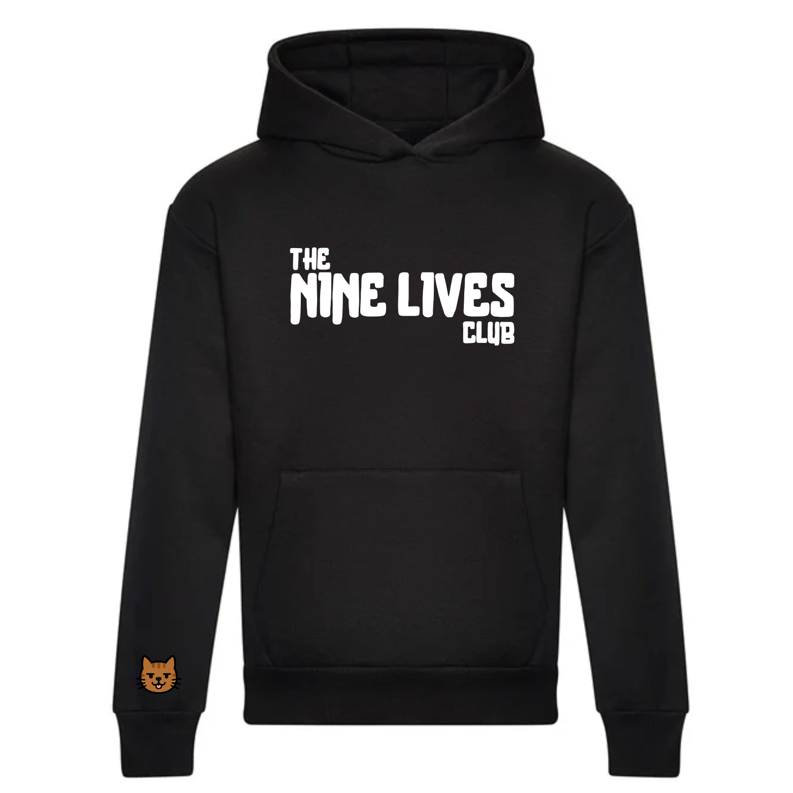 CUSTOM DUO - BLACK PRINTED HOODIE