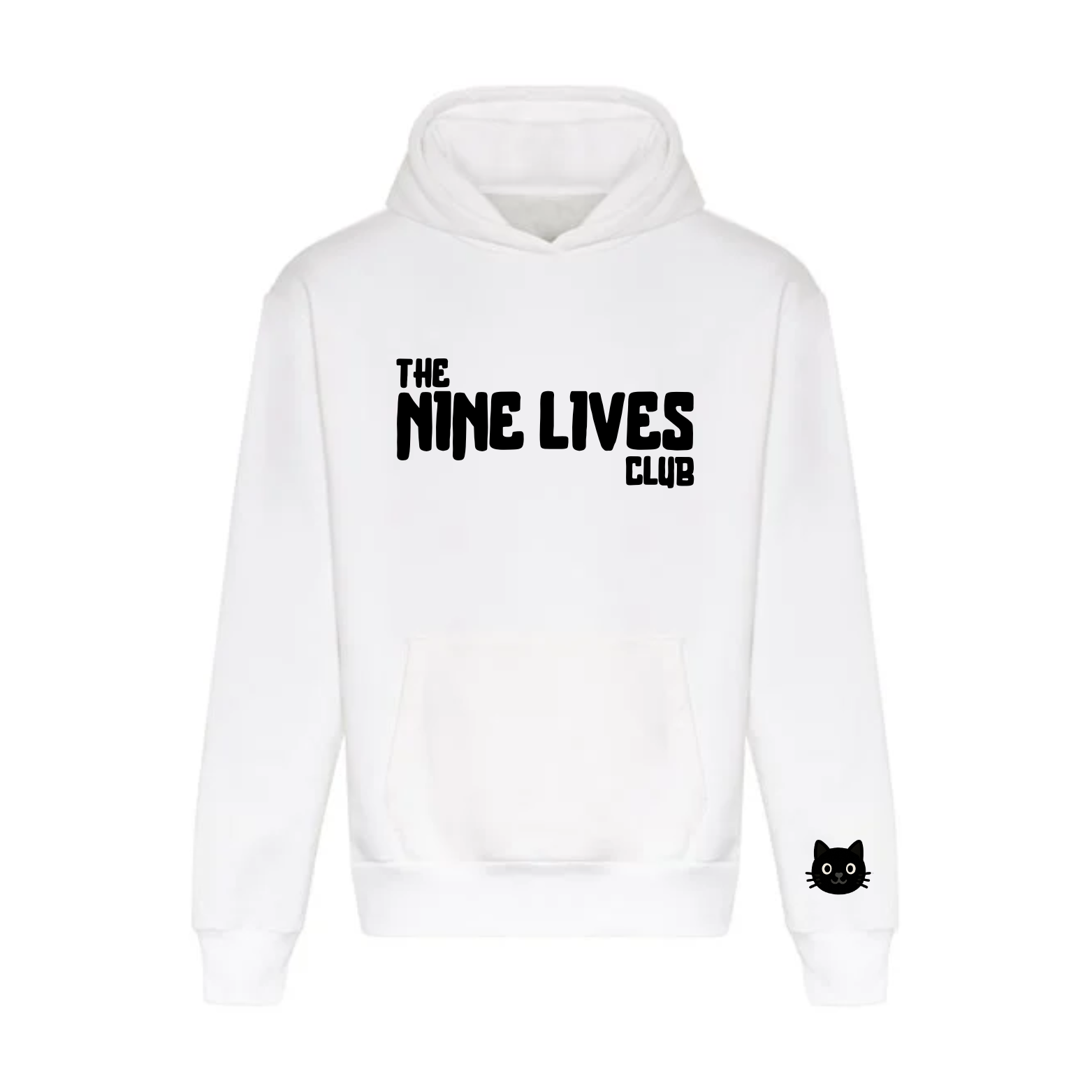CUSTOM DUO - WHITE PRINTED HOODIE