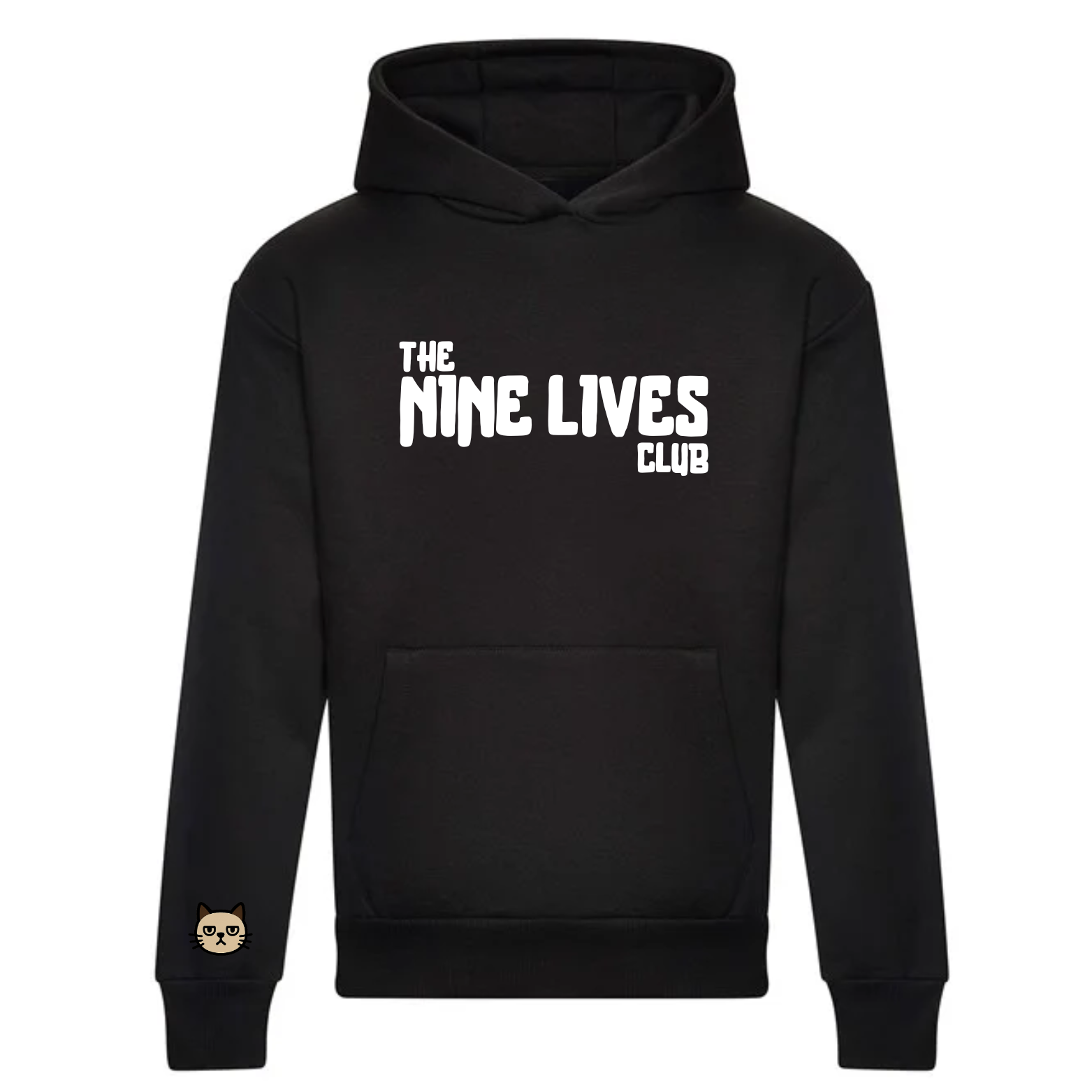CUSTOM DUO - BLACK PRINTED HOODIE
