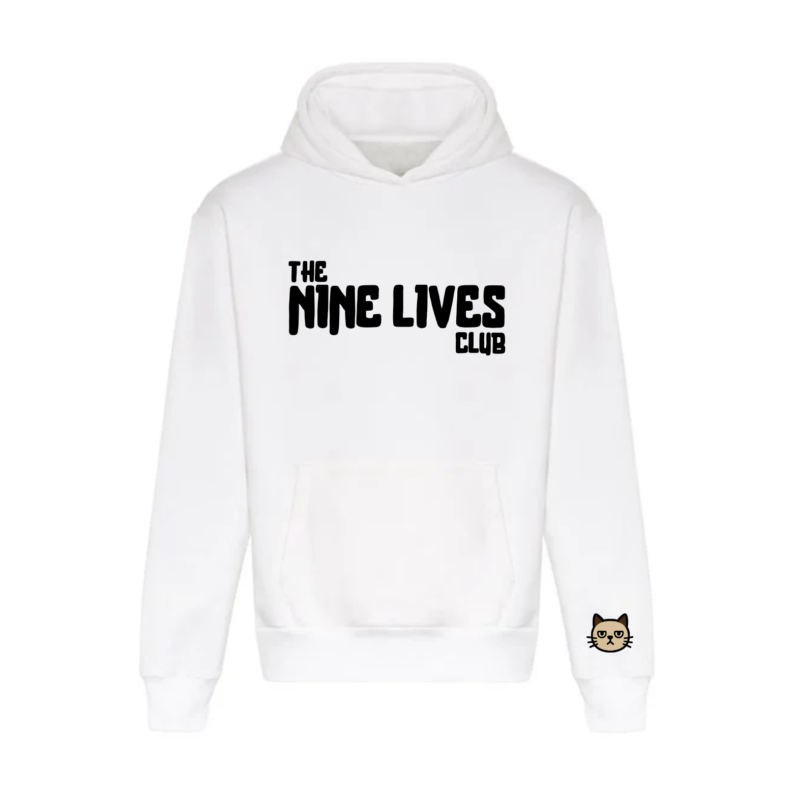 CUSTOM DUO - WHITE PRINTED HOODIE