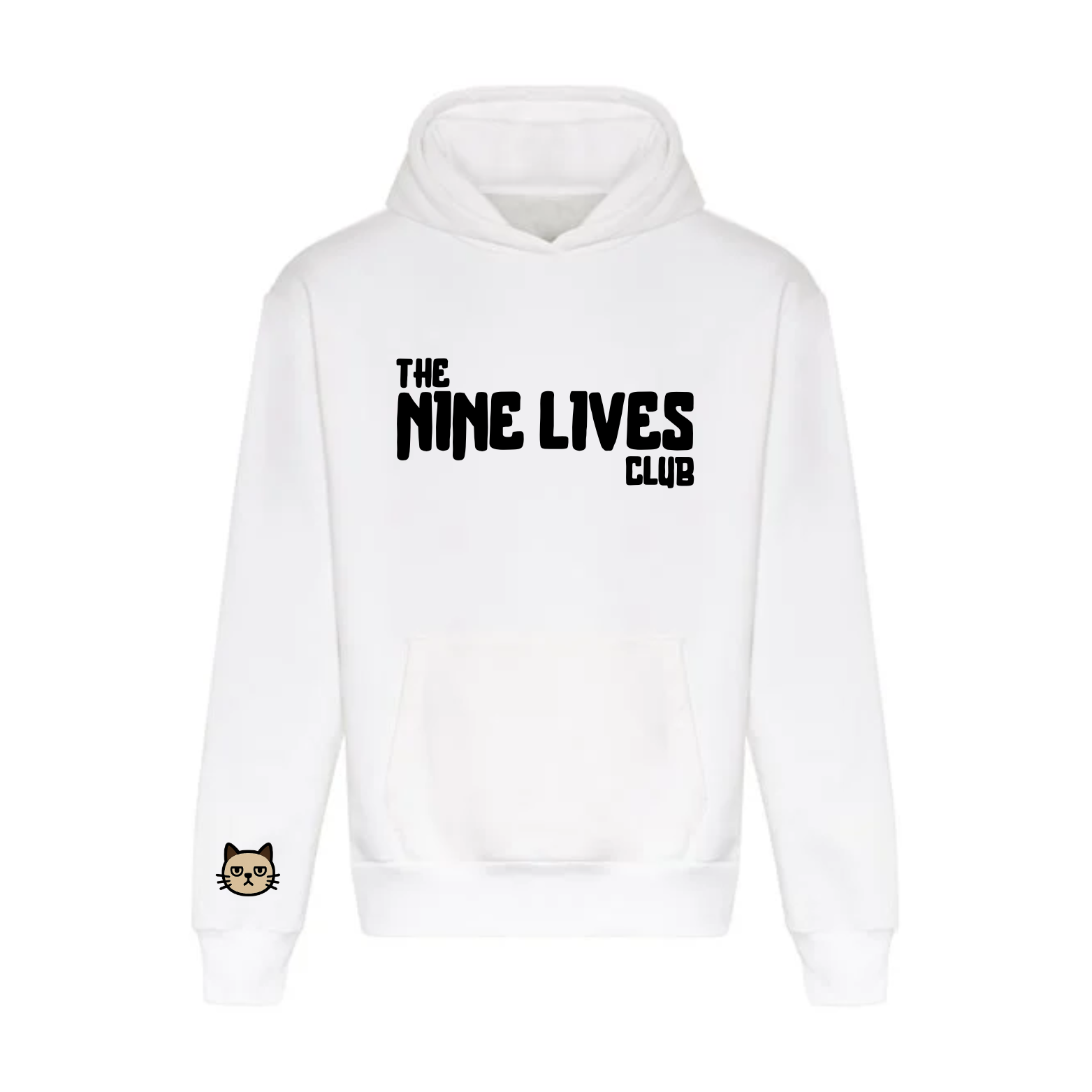 CUSTOM DUO - WHITE PRINTED HOODIE