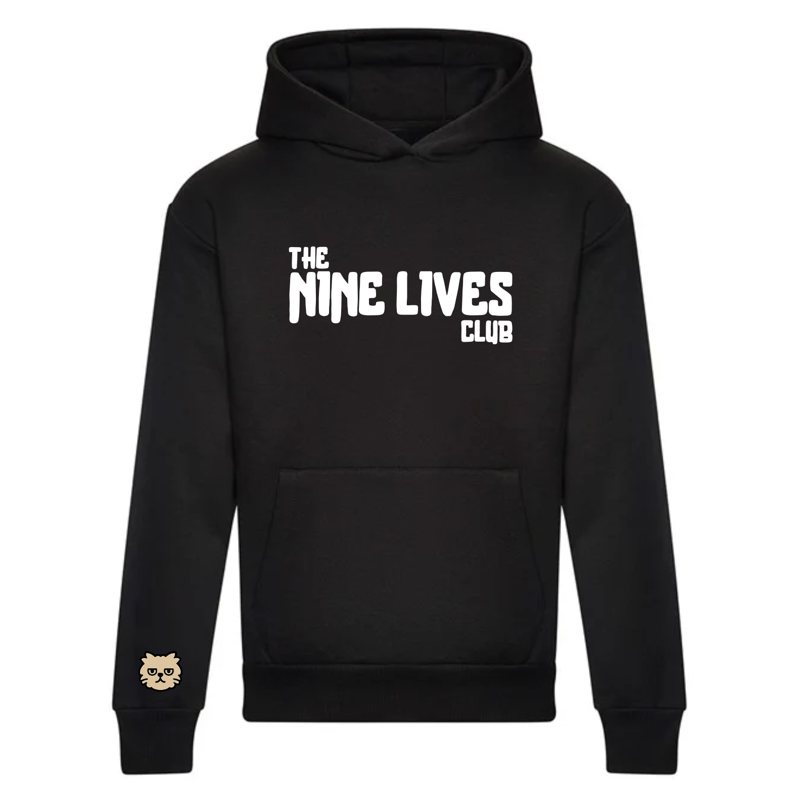 CUSTOM DUO - BLACK PRINTED HOODIE