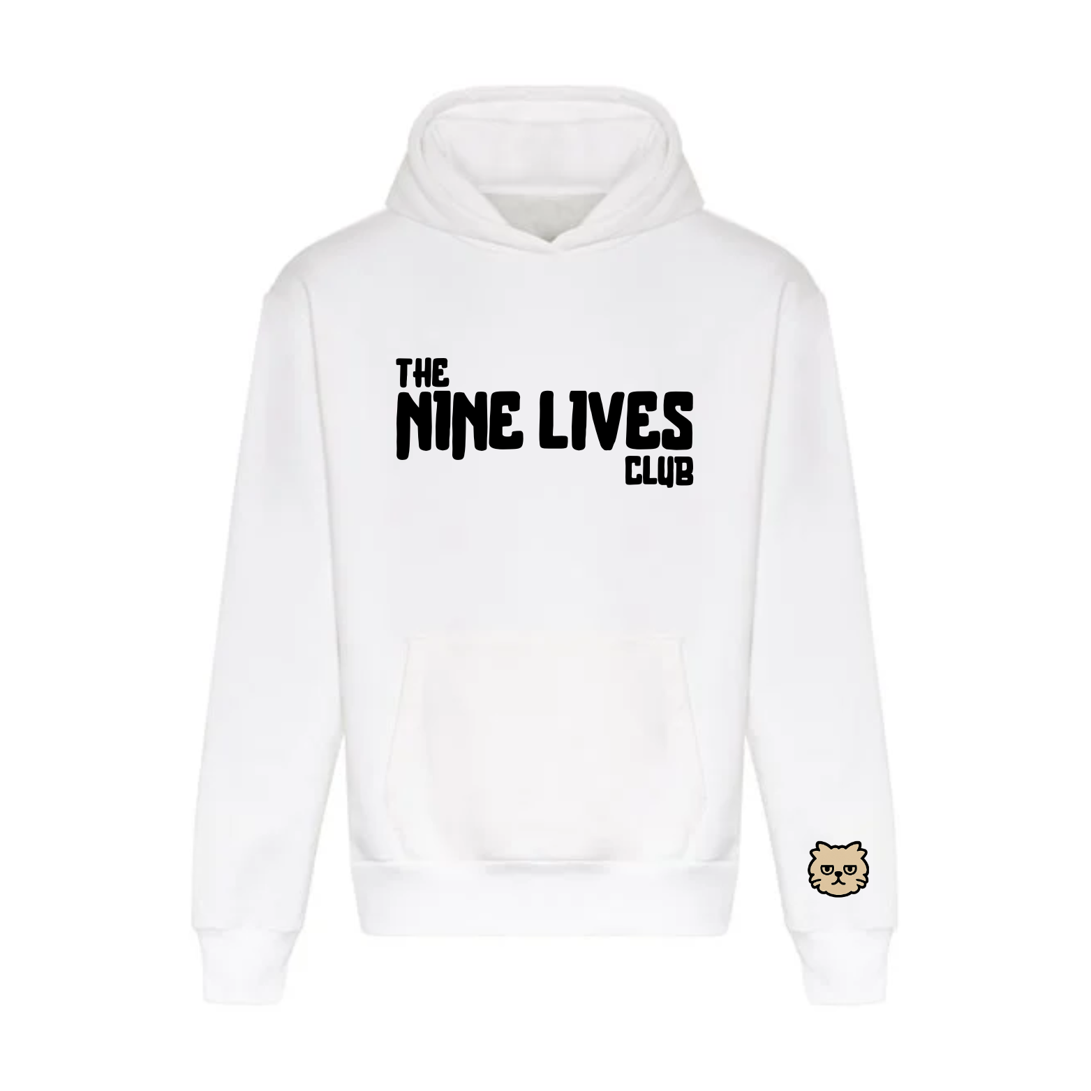 CUSTOM DUO - WHITE PRINTED HOODIE