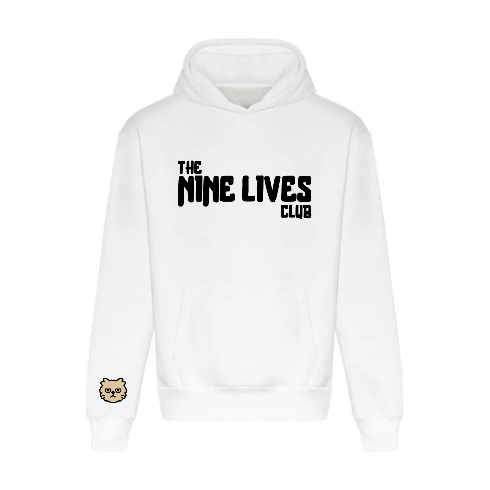 CUSTOM DUO - WHITE PRINTED HOODIE