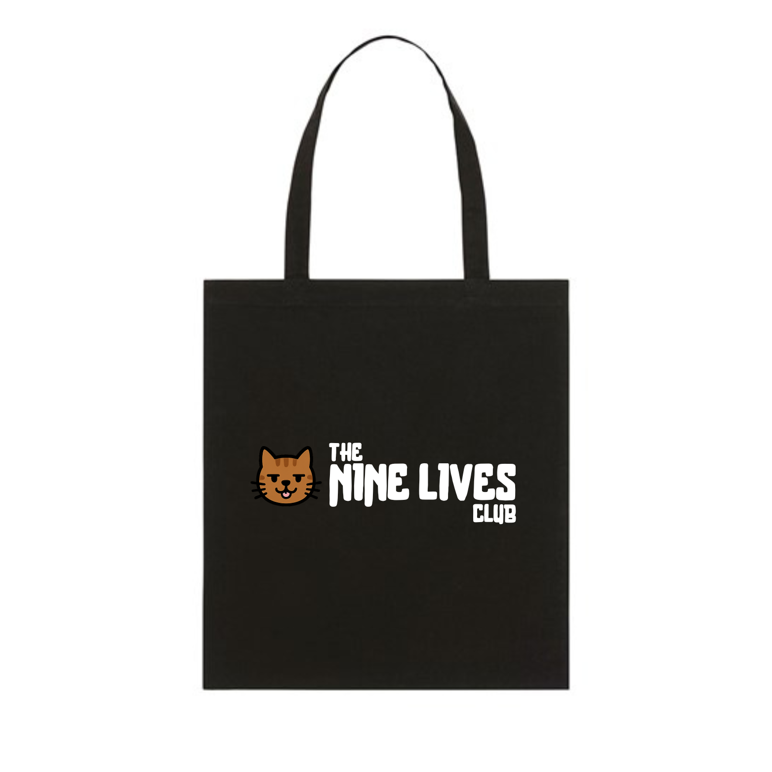 POPPY - BLACK PRINTED TOTE BAG