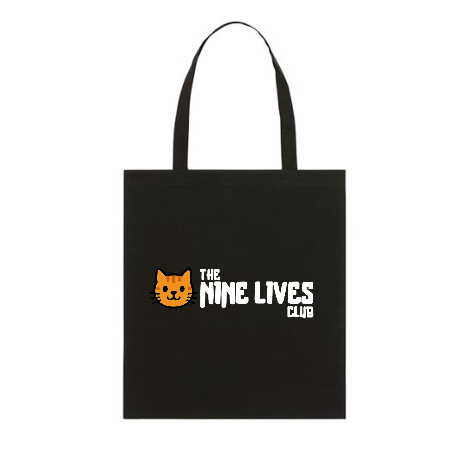 ALFIE - BLACK PRINTED TOTE BAG