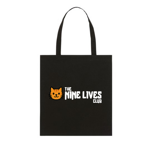 ALFIE - BLACK PRINTED TOTE BAG