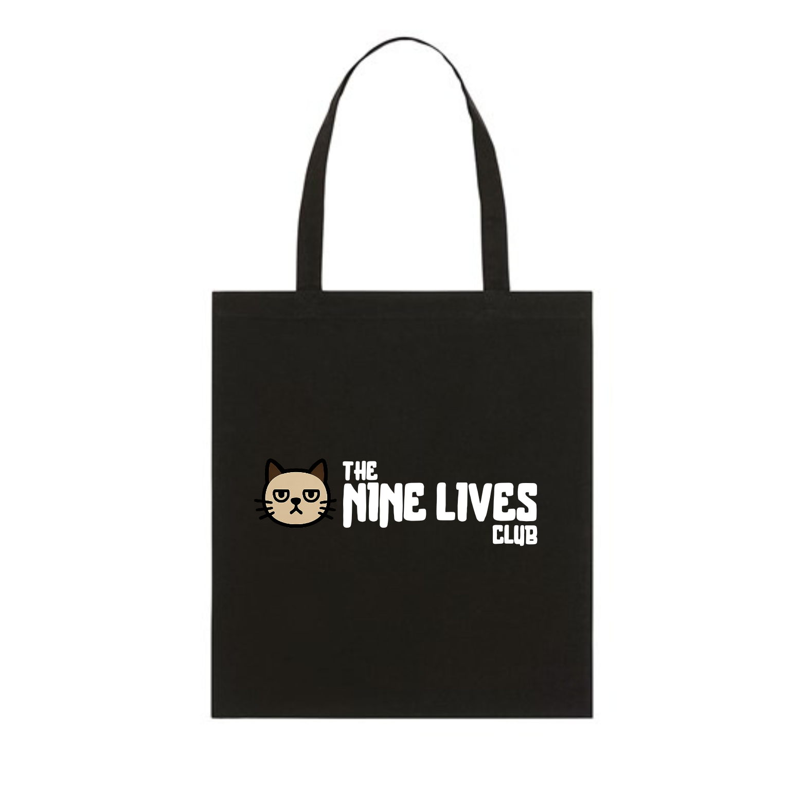 MISTY - BLACK PRINTED TOTE BAG
