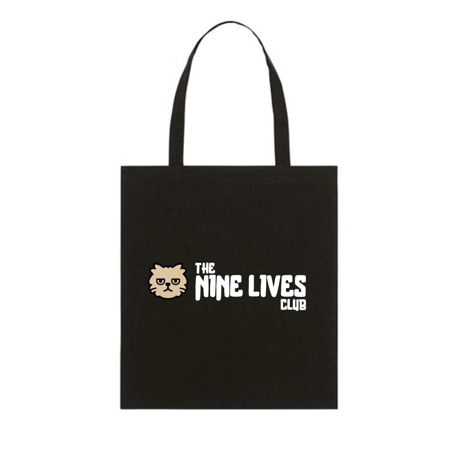 SNOWBALL - BLACK PRINTED TOTE BAG