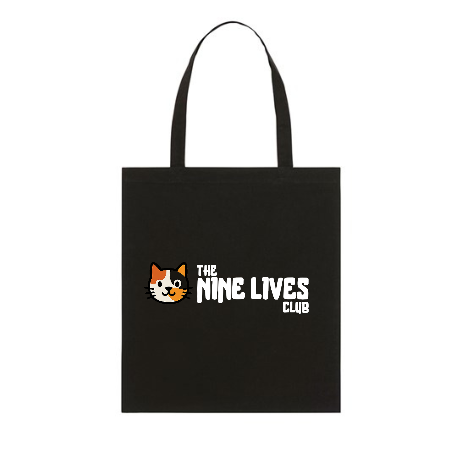 MABEL - BLACK PRINTED TOTE BAG