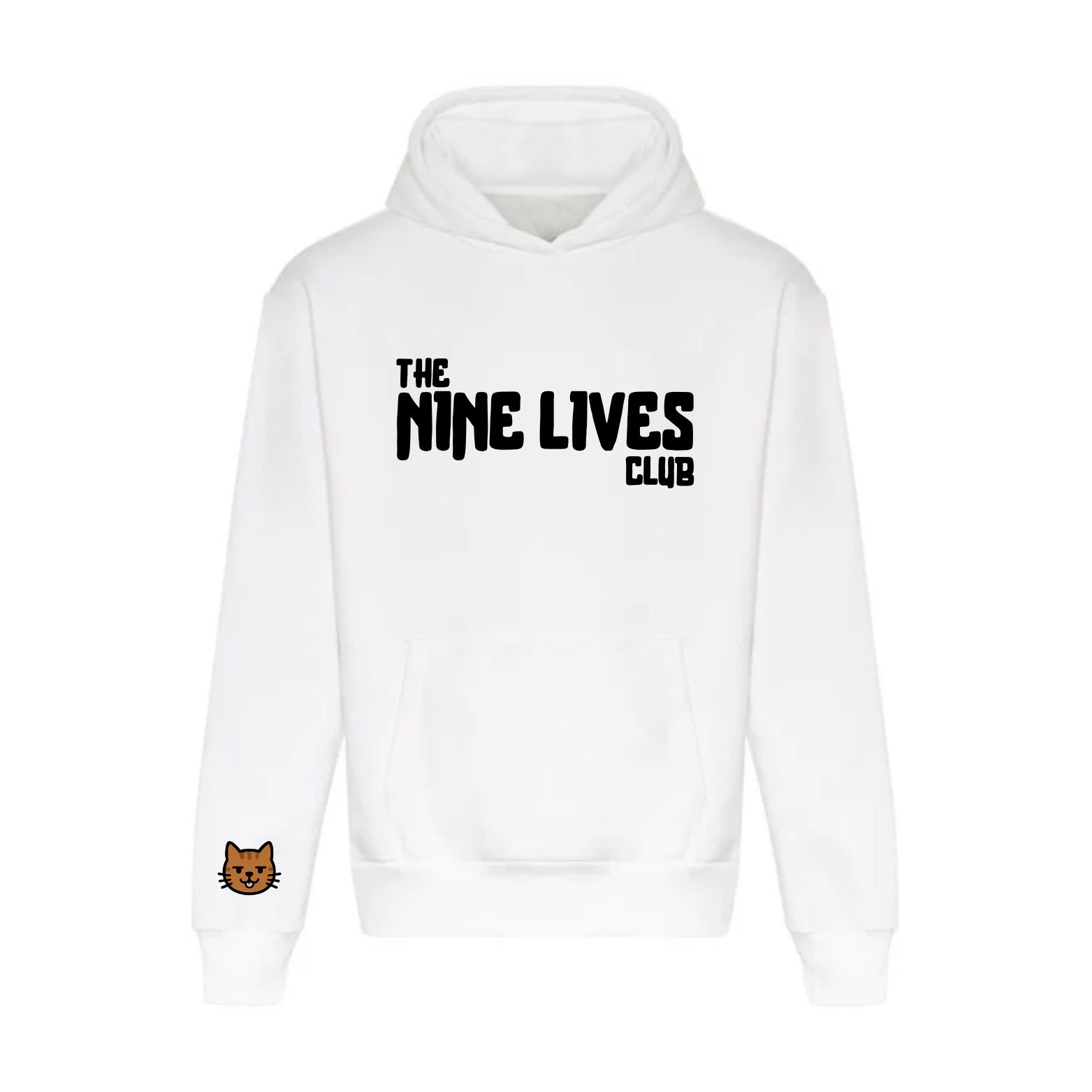 CUSTOM DUO - WHITE PRINTED HOODIE