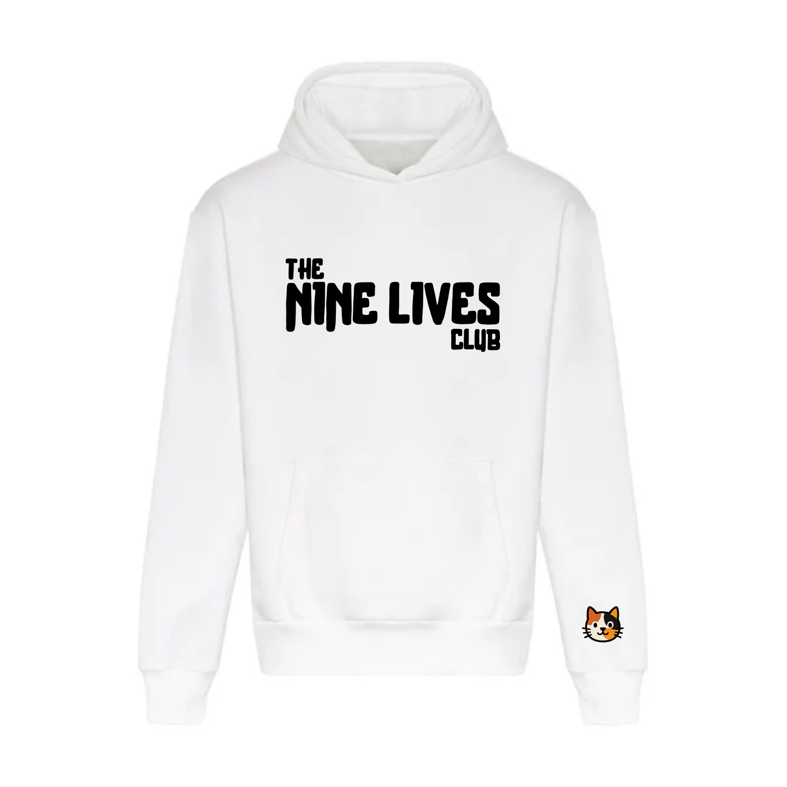 CUSTOM DUO - WHITE PRINTED HOODIE