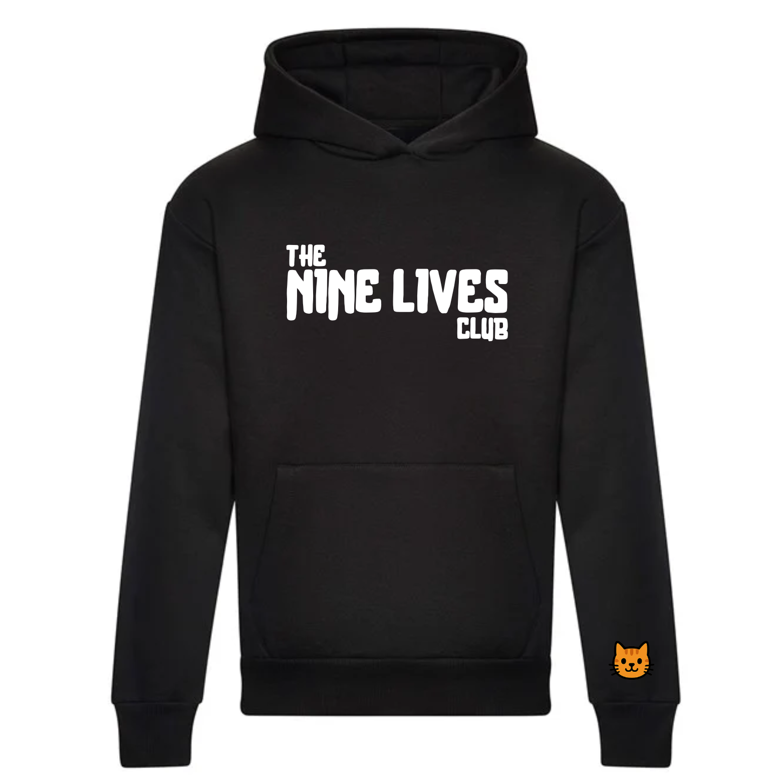 CUSTOM DUO - BLACK PRINTED HOODIE
