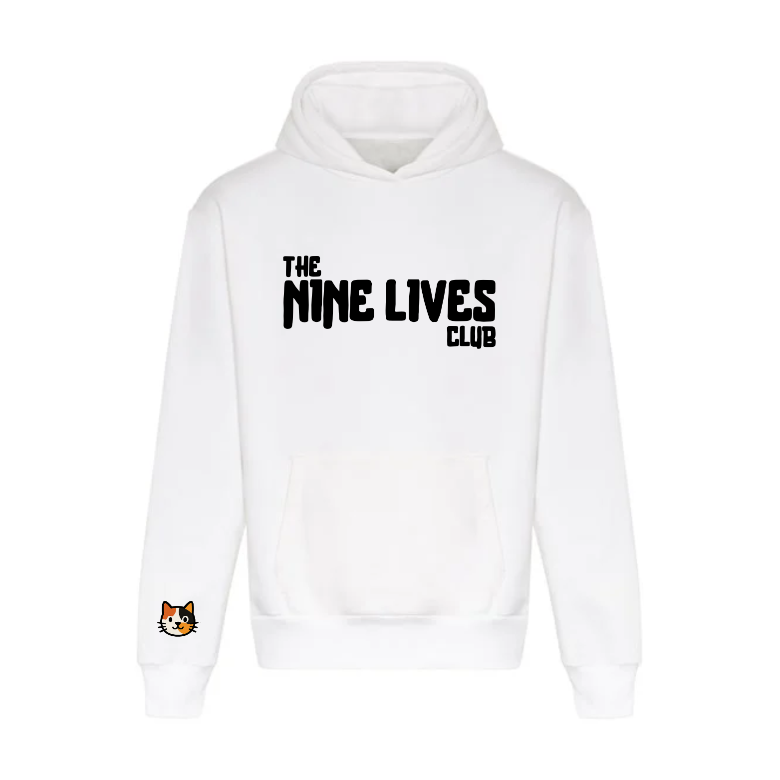CUSTOM DUO - WHITE PRINTED HOODIE