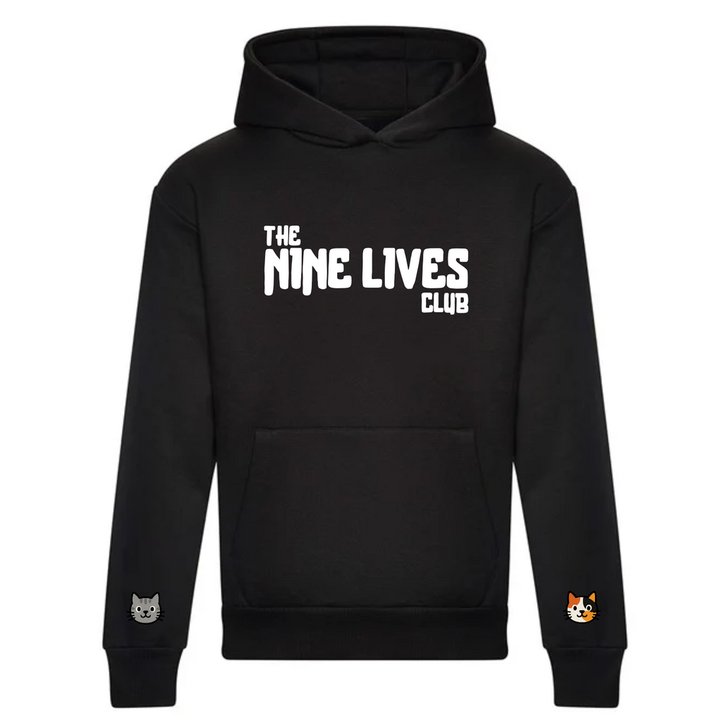 CUSTOM DUO - BLACK PRINTED HOODIE