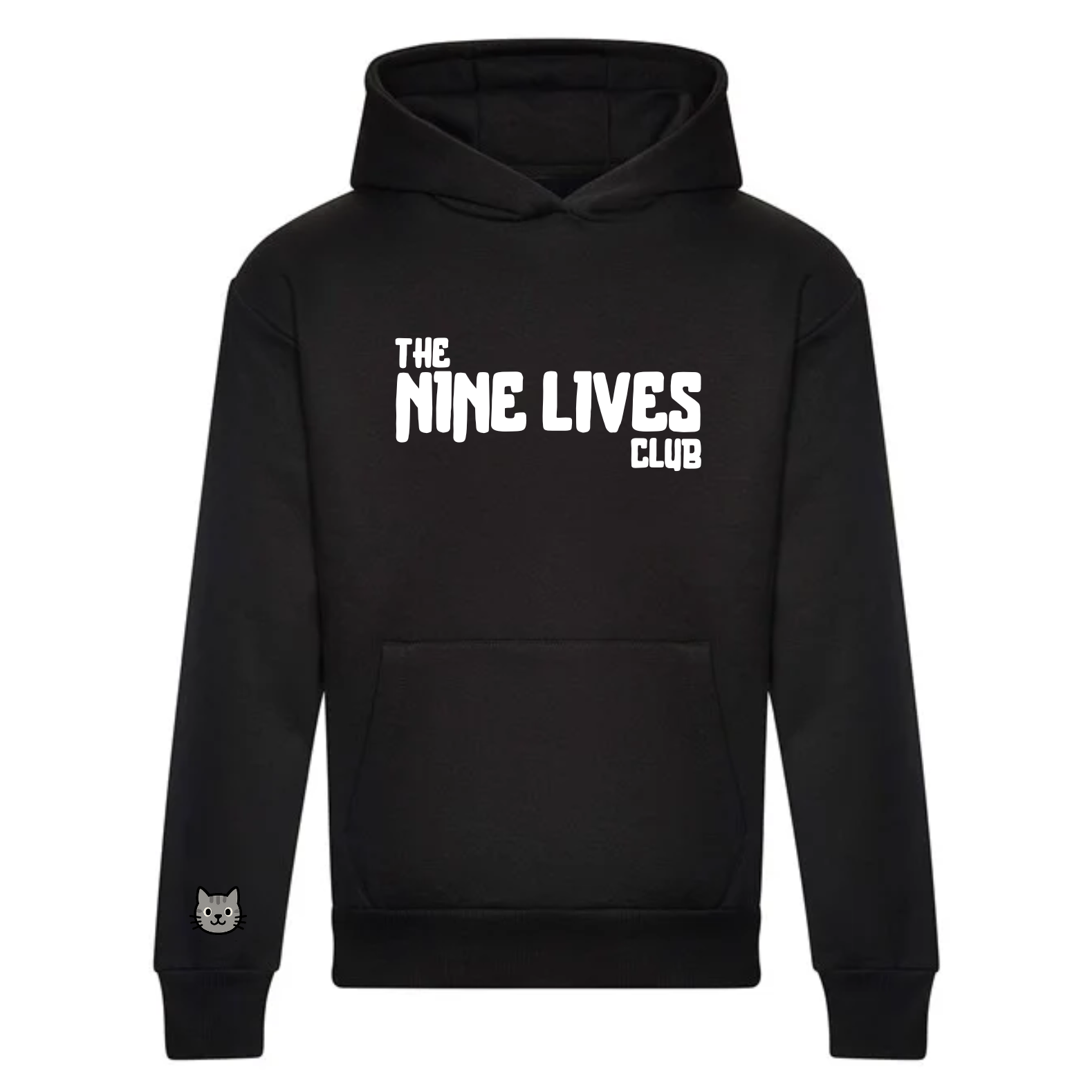 CUSTOM DUO - BLACK PRINTED HOODIE