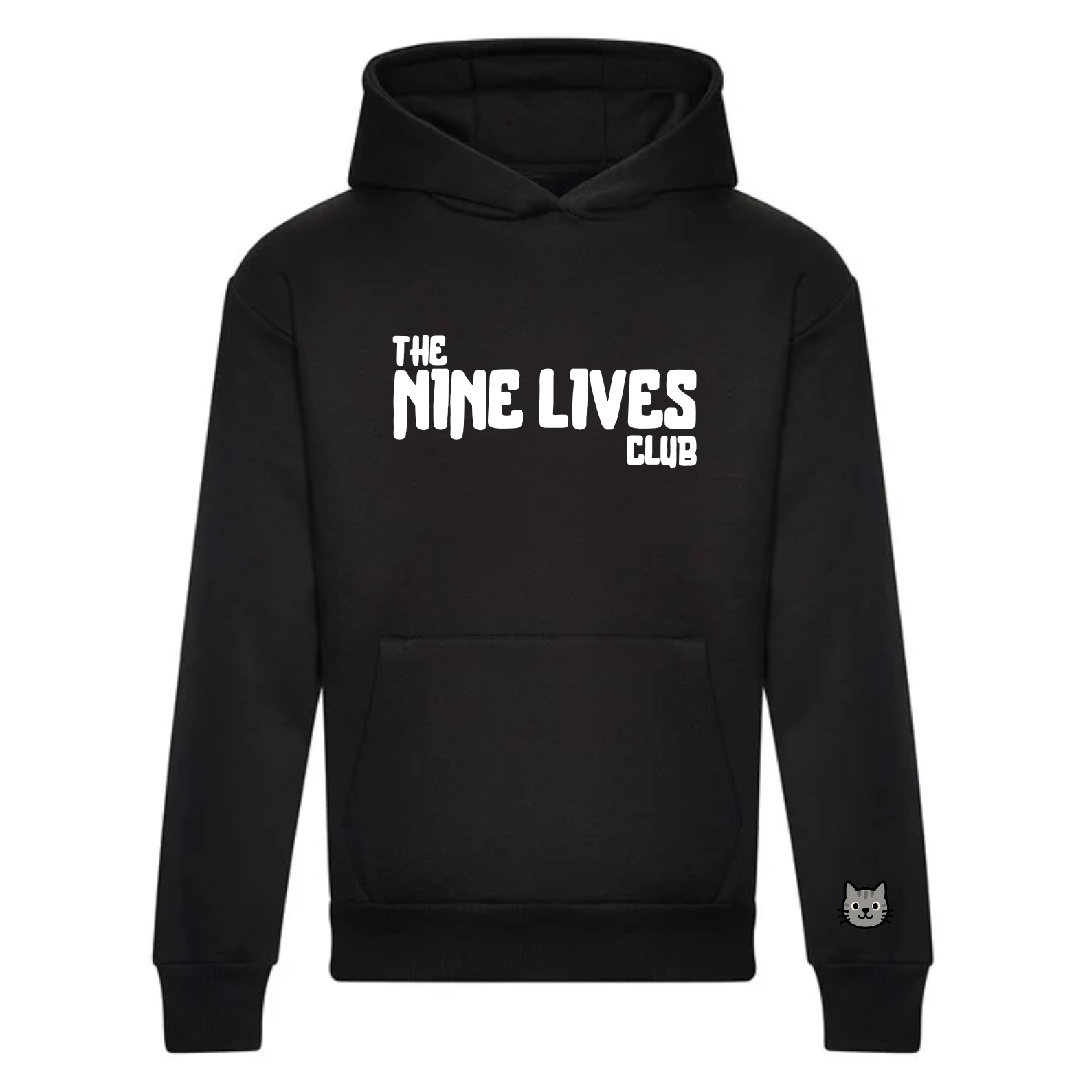 CUSTOM DUO - BLACK PRINTED HOODIE