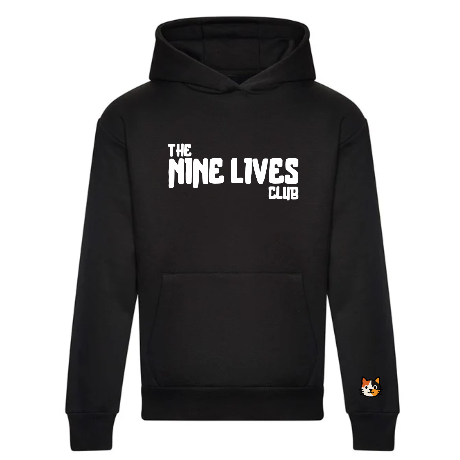 CUSTOM DUO - BLACK PRINTED HOODIE