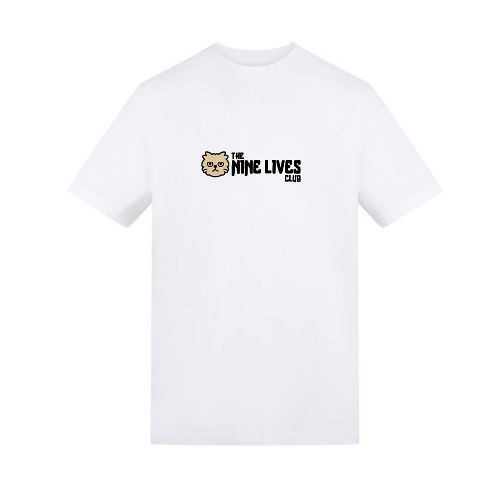 SNOWBALL - WHITE PRINTED TEE